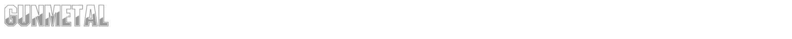Gunmetal Regular font preview
